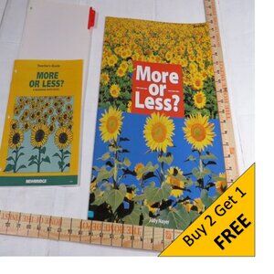 More OR Less BIG BOOK (almost 2 feet tall) with teacher pages CLASSROOM SIZE